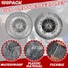 DaisyInner 100 Pcs Disposable Car Tire Covers Plastic Car Tire