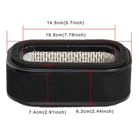 HIFROM (2 Set 11013-2139 M117254 Air Filter Combo with Fuel Filter Replacement for Kawasaki FD620D FD661D John Deere 425 445 2500 Lawn Mower