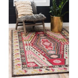 Unique Loom Sedona Collection Over-Dyed Tribal Geometric Multi Area Rug (2' 0 x 3' 0)
