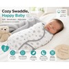 Soft Cotton Baby Swaddles for Newborns 0-3 Months, Adjustable Grey