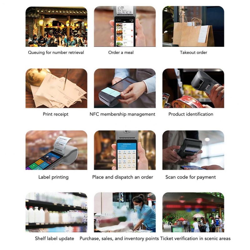 POS Thermal Receipt Printer for Android 4G WIFI Mobile Bluetooth