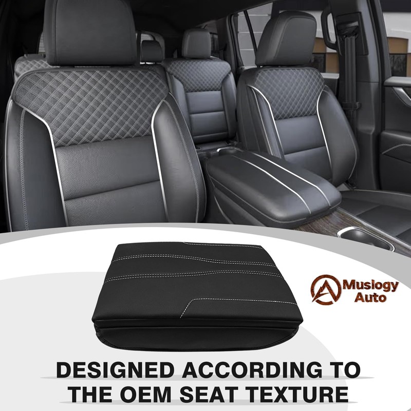 Muslogy Center Console Cover 1-Inch Extra Thick Armrest Pad Compatible