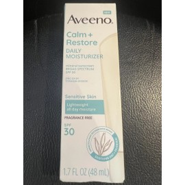 Aveeno Calm + Restore Daily Moisturiser SPF 30 1.7 fl.oz Exp 06/2025++