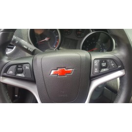 Z3 2015-2017 Chevy TAHOE Steering Wheel 3D CARBON FIBER Decal Overlay Vinyl Bowtie