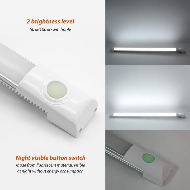 Dream lighting 12V LED Under-Cabinet Strip Light with Switch for