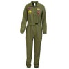 KarnevalsTeufel Combat Pilot Olive Green Overall for Men with Glasses