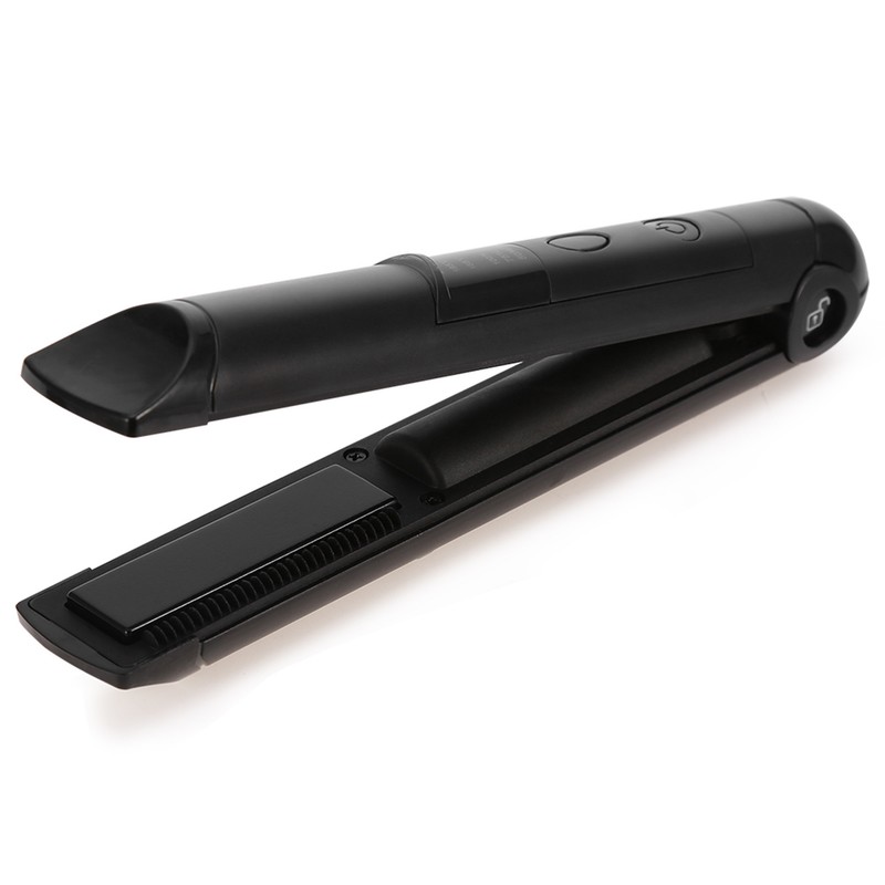 Mini Rechargeable Cordless Hair Curler & Straightener Hair Ironing Device