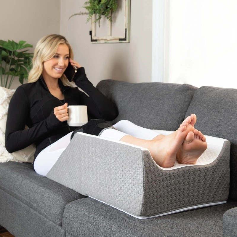 High-Density Foam Double Leg Elevation Pillow - Stylish Recovery Redefined