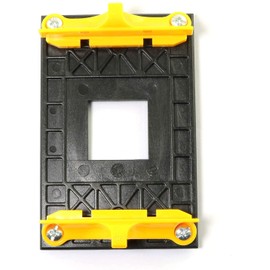 TT Racing for AMD CPU Fan Heatsink Mounting Bracket AM4,Socket Retention Mount for Hook-Type Air-Cooled or Partially Water-Cooled Radiators, Base for AM4 B350 X370 A320 X470 B1220 B240 (Yellow)