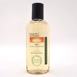 Hand & Body Wash, Shower Gel, Liquid Soap, Handmade. Vegan. Natural Skin Care (Lemongrass Wash, 100 ml)