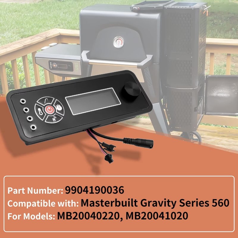 9904190036 Controller Compatible with Masterbuilt Gravity Series 560 Digital Charcoal