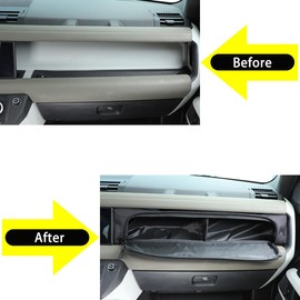 JONKOKO Car Steering Wheel Storage Pocket,Glove Box Storage net Pocket for Land Rover Defender 2020-2024 Co-Pilot Storage Bag Interior Organize Storage Accessories (Co-Pilot Storage Bag)