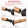 Peakloong 7Pcs Black Steel Manual Copper Pipe Swaging Tool Drill