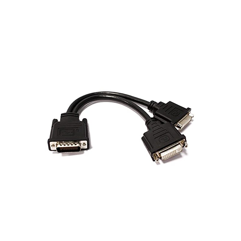 BeMatik - Duplicator Cable DMS59-Male to DVI-I-2X female 15cm