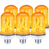 CPPSLEE Upgraded LED Flame Light Bulbs, 4 Modes Flickering Light