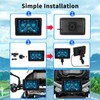 Podofo 2024 Upgrade Motorcycle GPS Wireless Apple Carplay/Android Auto Waterproof