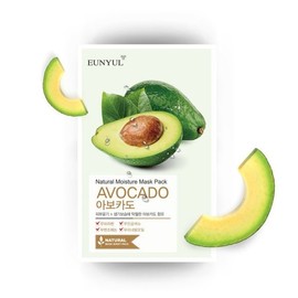 Eunyul Natural Avocado Mask Pack (1 Sheet) / Daily Use (1 Pack a Day) / Hydration / Elasticity / Whitening Care / 내츄럴 아보카도 마스크팩 1매/매일쓰는 1일 1팩 /수분/탄력/미백 케어