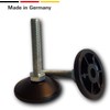 KLAMA 4 x Height-Adjustable Feet - Galvanised Steel Furniture Feet