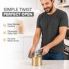 Marshland Tin Opener UK - Stainless Steel Soft Handled Manual-Magnetic