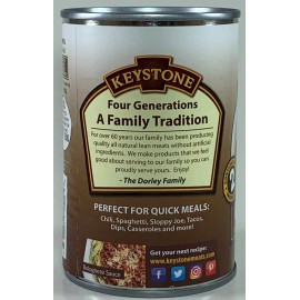 Keystone Beef, Ground, 14 Ounce (You choose 3 or 4 Pack) Exp 10/2029 - 14 Ounce - 3 Cans
