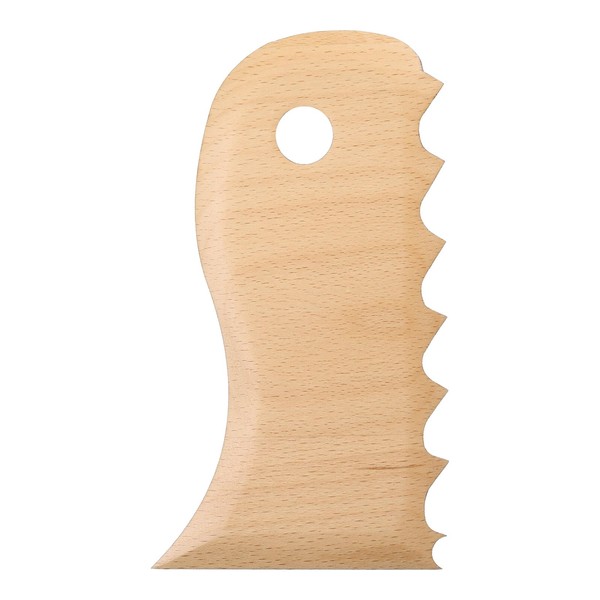 sourcing map Pottery Ribs Trimming Tools Pottery Profile Rib Wooden