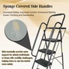 EASYBERG 5 Step Ladder with Safety Handrail, Heavy Duty Folding