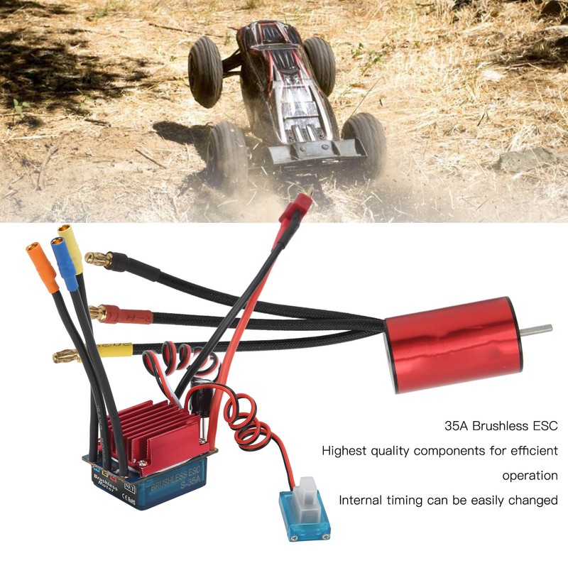 S2440 4000KV Brushless Motor Combo 35A ESC Programming Card Upgrade