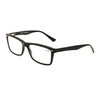V.W.E. Men Gloss Black Rectangle Rectangular Reading Glasses Wide fitment.