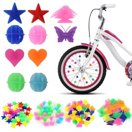 SHSHbuy Bicycle Spoke Clicker Pack of 132 Colourful Bicycle Spokes Bicycle Accessories Children, Bicycle Spokes Decoration, Spoke Reflectors Children's Bicycle Accessories Reflective Spoke Beads