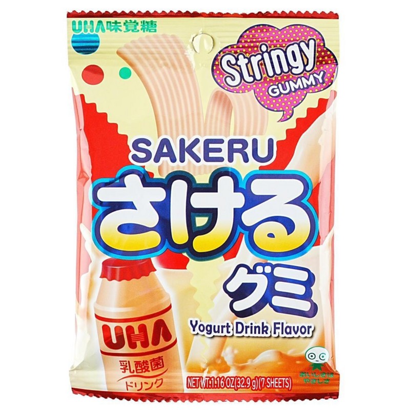 UHA Mikakuto Sakeru Yogurt Flavor Gummy Candy 7 Pieces 32.9g