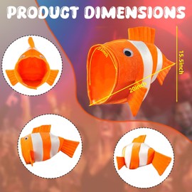Jococs Clown Fish Hat Clownfish Costume Ocean Animal Costume Sea Animal Cosplay Dress Up Themed Parties