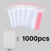 Omtofo Pack of 1000 8 x 12 cm Ziplock Bags,