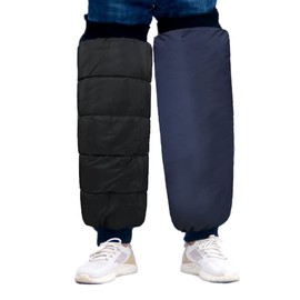 Motorcycle Knee Warmers Waterproof Knee Pads Leg Sleeves Zipper Leg Warmer Pad Winter Thermal Knee Brace Motorcycle Leg Gaiters Driving Knee Pads Protectors for Skiing Snowboarding Cycling Arthritis