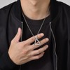 XSDSLS Vikings Triangles Jewellery for Men Stainless Steel Triangle Necklace