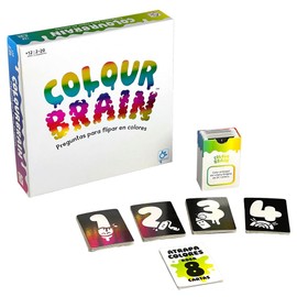 Mercurio - Colour Brain Game. With 11 coloured cards in hand, choose the answer. 24 x 24 x 6 cm, multicoloured (1)