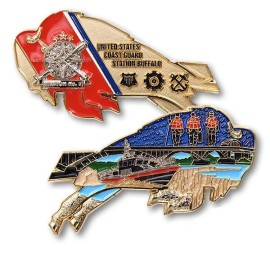 USCG COAST GUARD SECTOR BUFFALO BILLS  2.5" CHALLENGE COIN