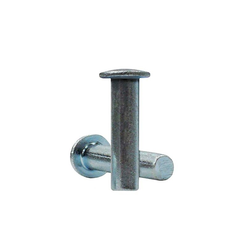 Steel Rivets Solid Rivets Oval Head Rivet Zinc Plated 100