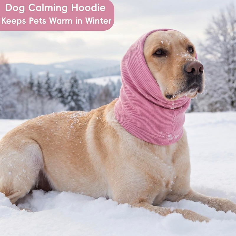 Dog Calming Hoodie, Noise Reduction Ear Cover for Anxiety Relief,