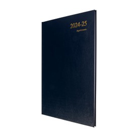 Collins Essential A4 Academic Year 2024-25 Week to View Diary - Dark Blue - Mid Year Academic Planner for Students and Teachers - ESSA43M.65-2425 - July 2024 to July 2025