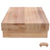 MAGICLULU Elderly Footstool Wood Step Stool Stepping Stool for Adults