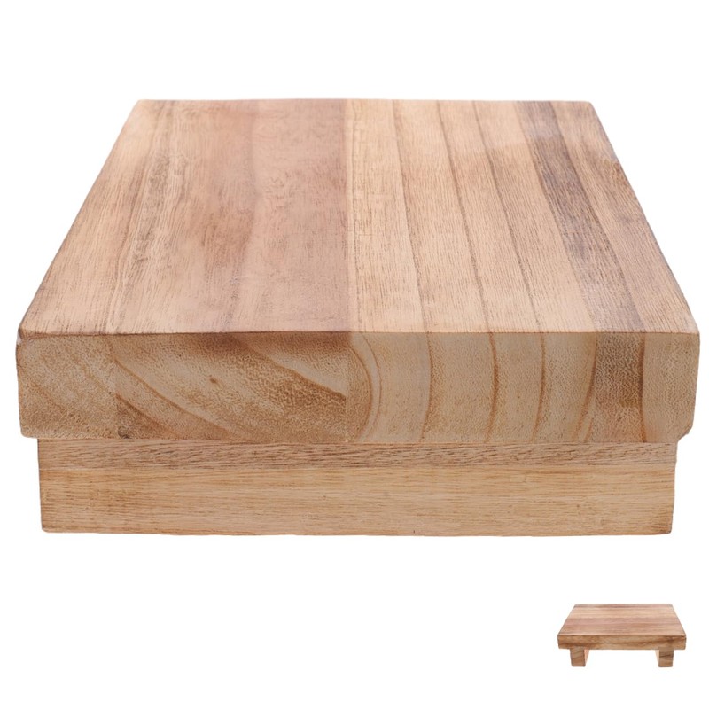 MAGICLULU Elderly Footstool Wood Step Stool Stepping Stool for Adults