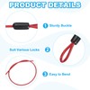 PATIKIL 1/8" Vinyl Coated Stainless Steel Cable with Loop 4ft(48")