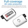 Autophone Compatible with Toyota Key Fob Cover with Keychain,Premium Soft