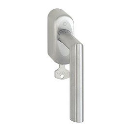 Hoppe Amsterdam Window Handle Square 7 x 37 mm with Sper Titanium Rzyli RC 2, Stainless Steel, 2644133