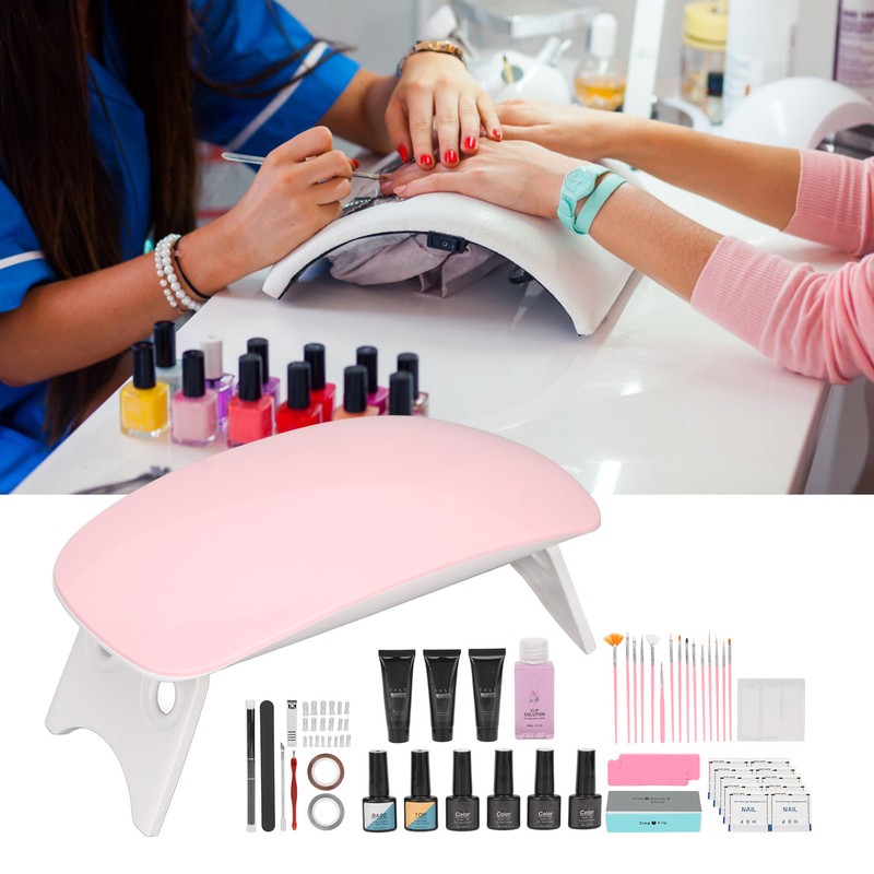 Nail Art Curing Lamp Base Top Coat Prevent Stick Water