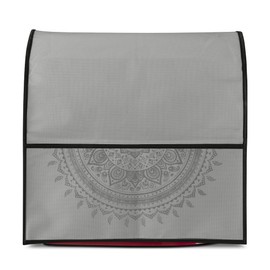 kwmobile Case Compatible with KitchenAid 4.3-4.8 Litres - with 3 Compartments - Food Processor Dust Cover in Grey Indian Sun