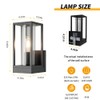 Dandray Outdoor Wall Lights Black Wall Mounted Lantern Porch Lighting,