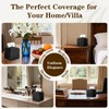 6-Pack Square Tissue Box Cover Holder, Black PU Leather Decorative
