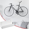 Blulu 4 Pieces Wall Mount Ladder Wall Wheelbarrow Hanger Steel