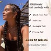2 Packs Dark Brown Long Braided Ponytail Extensions with Hair